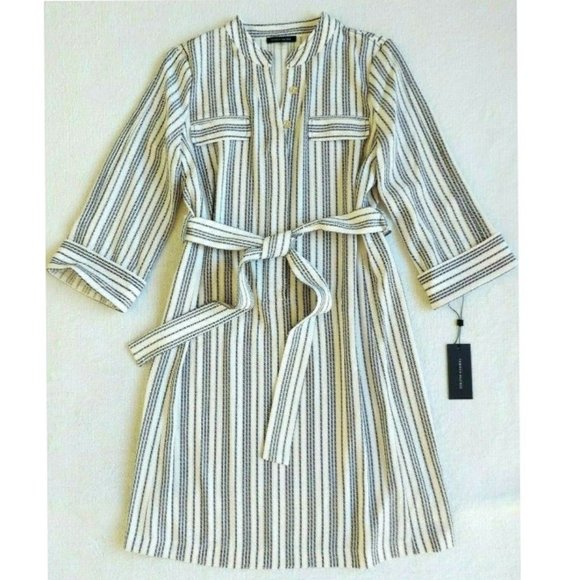 Tommy Hilfiger Women's Striped Belted Shirtdress - Picture 5 of 6